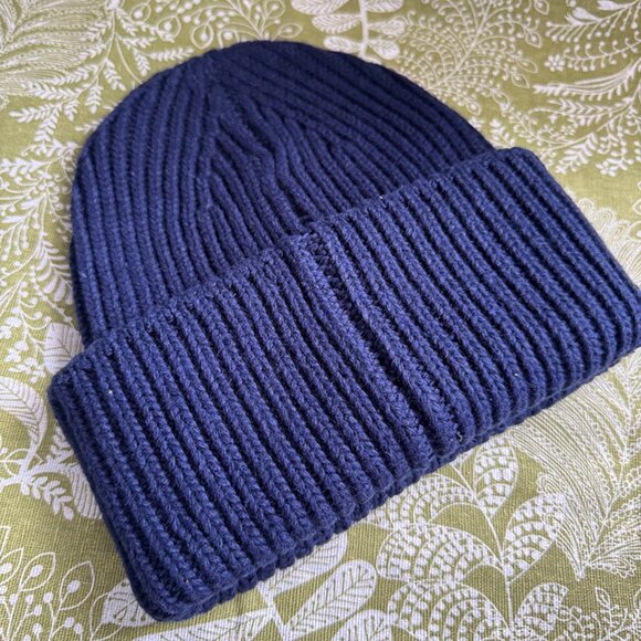 Acne Studios Pansy N Face Beanie 'Navy' - Picture 2 of 5